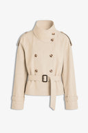 Marlen Short Trenchcoat - Beige